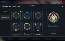 ESMERALDA IV + 21 SKINS + 46 CAMPEÕES + PASSE WILD COMPLETO