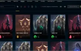 Varias Skins, Runas, Emotes, Icones. Conta FULL