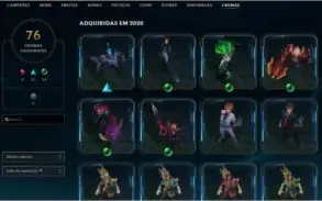 Varias Skins, Runas, Emotes, Icones. Conta FULL
