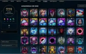 Varias Skins, Runas, Emotes, Icones. Conta FULL
