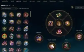 Varias Skins, Runas, Emotes, Icones. Conta FULL