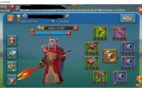 Conta 206M T4 LIBERADA C/ 421K de gemas