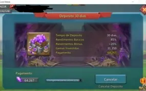 Conta 206M T4 LIBERADA C/ 421K de gemas