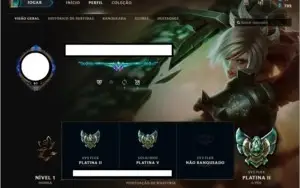 CONTA LEAGUE OF LEGENDS PLATINA 2/5 - 39 SKINS - 91 CAMPEÕES