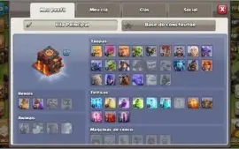 CONTA CV10 CLASH OF CLANS + 2693 GEMAS
