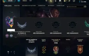 Conta Unranked com TODOS os champs e 938 Skin + 22 Prestigio