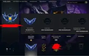 CONTA DIAMANTE LEAGUE OF LEGENDS