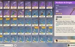 Conta genshin impact AR-22 Keqing,Ayaka,Hutao,Qiqi + Aloy