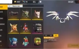 Conta de Free Fire com mais de 700 diamantes