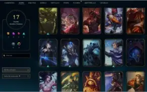 conta lol diamante 3 80 pdl skins épicas