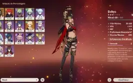 [AR34] Conta Genshin Dehya+Assinatura,Diluc e Garantido!