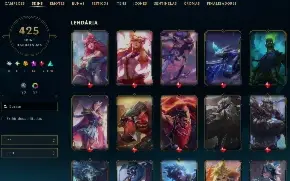 Conta League Of Legends - Sem Elo Atual - 425 Skins ++++