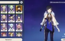 Yelan + Bis + Zhong + Diluc  110 Tiros