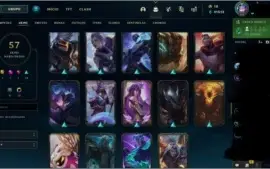 Conta lol com 9 gemas e 2 skin míticas