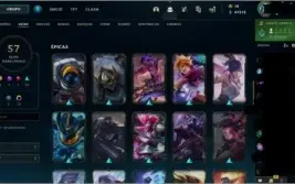 Conta lol com 9 gemas e 2 skin míticas