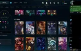 Conta lol com 9 gemas e 2 skin míticas