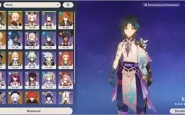 Conta Ar 55 com Xiao, kazuha, venti, child e diluc