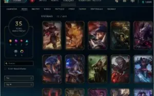 CONTA DE LOL GOLD 3, 35 SKINS,MAIN YASUO,1 CROMA!!