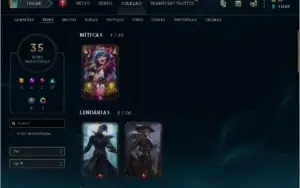 CONTA DE LOL GOLD 3, 35 SKINS,MAIN YASUO,1 CROMA!!