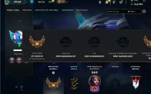 Ouro 2 com TODOS os champs e 151 Skins ( MID / ADC )