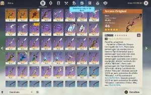 conta genshin impact ar 48 arlecchino + arma assinatura