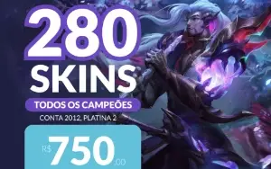 Conta de League of Legends | Todos os Campeões, 280 Skins