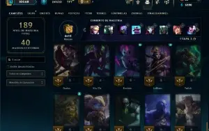 Unranked com 50 Champs e 27 Skins