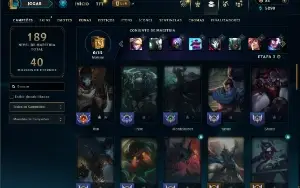 Unranked com 50 Champs e 27 Skins