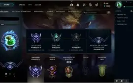 Conta League of Legends 356 Skins / Diamante
