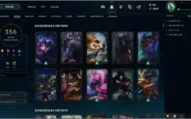 Conta League of Legends 356 Skins / Diamante