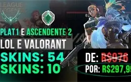 Conta League of Legends Platina 1