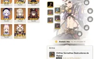 CONTA GENSHIN AR58 ⭐ 13 LENDÁRIOS⭐4 ARMAS DE ASSINATURA