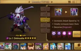 Reroll Summoners War lvl10 com Onimusha Dark - Ongyouki