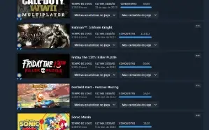 vendo conta steam com varios jogos
