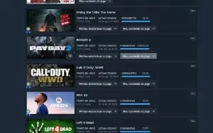 vendo conta steam com varios jogos