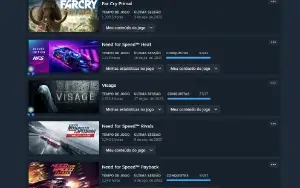 vendo conta steam com varios jogos