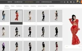 Conta Feminina - IMVU - 5k de credits, 26 outfits, 8 rooms