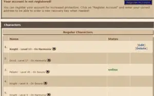 PALADIN 45 EM SECURA OPTIONAL PVP ( SEM REGISTRO )
