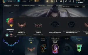 Ferro 1 com 80 Champs e 72 Skins( MAIN ADC )