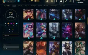 Ferro 1 com 80 Champs e 72 Skins( MAIN ADC )