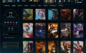 Ferro 1 com 80 Champs e 72 Skins( MAIN ADC )