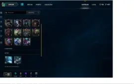 Conta lol lvl 30, Gold IV, todos os champs, 40 skins