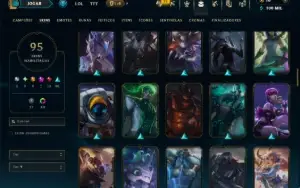 Prata 1 com 110 Champs e 95 Skins ( ADC / TOP / MID )