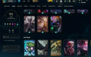 Prata 1 com 110 Champs e 95 Skins ( ADC / TOP / MID )