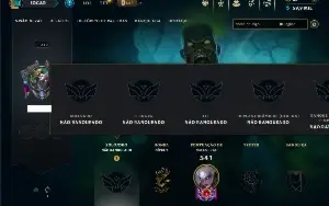 Unranked com 140 Champs e 224 Skins ( JG / TOP )
