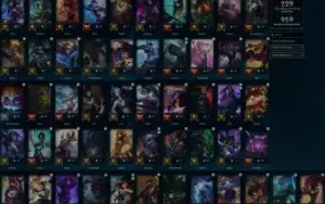 Conta LOL League of Legends Platina com 4238 RP e 95 skins