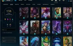 Conta lol unraked de 2014 gasto +2mil reais na conta