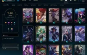 Conta lol unraked de 2014 gasto +2mil reais na conta