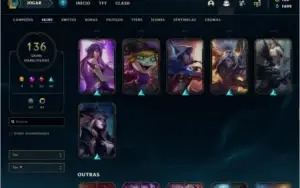Conta lol unraked de 2014 gasto +2mil reais na conta