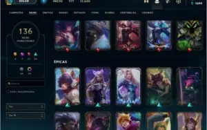 Conta lol unraked de 2014 gasto +2mil reais na conta